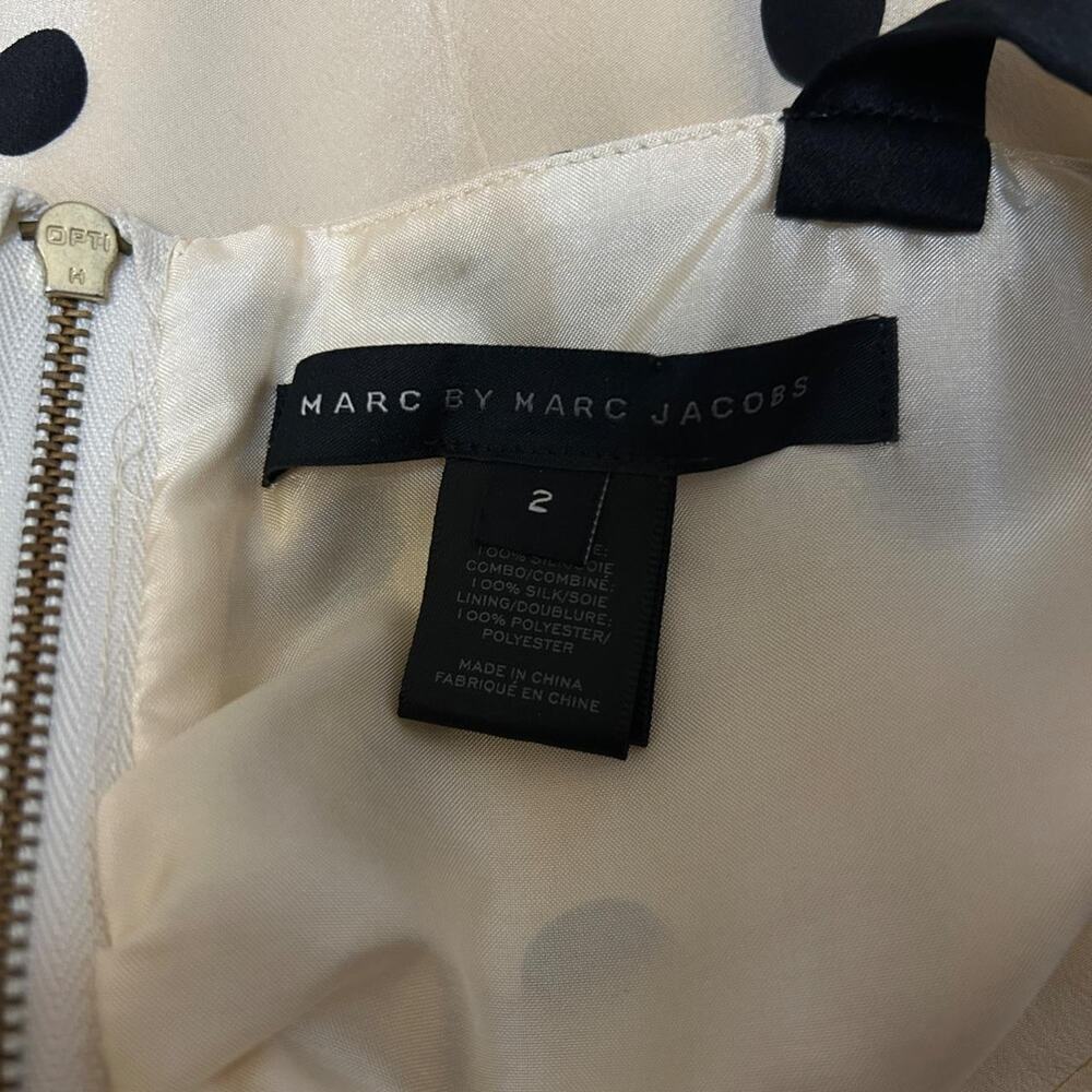 Marc by Marc Jacobs Silk Polka Dot Bubble Hem Dress Size 2 - Picture 7 of 8